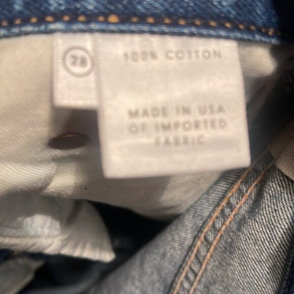 Grlfrnd Karolina sienna 5 pocket button fly highrise distressed cotton jeans 28 - Picture 5 of 5